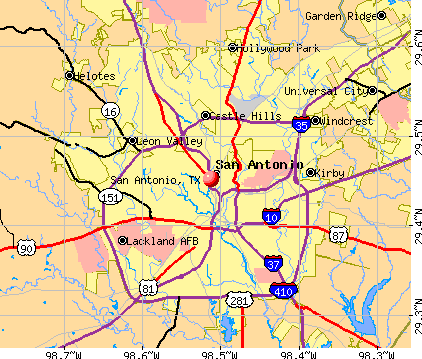 Map Of San Antonio