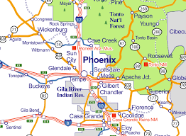 Map of Phoenix AZ