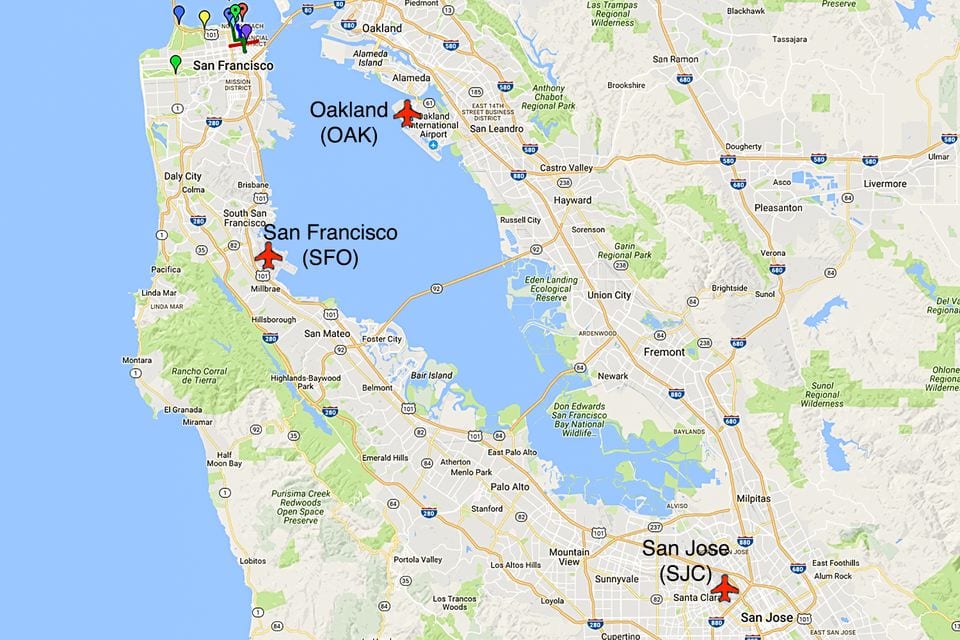 San Francisco Map - Service Area